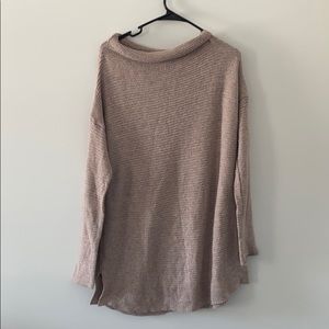 oversized blush pink sweater